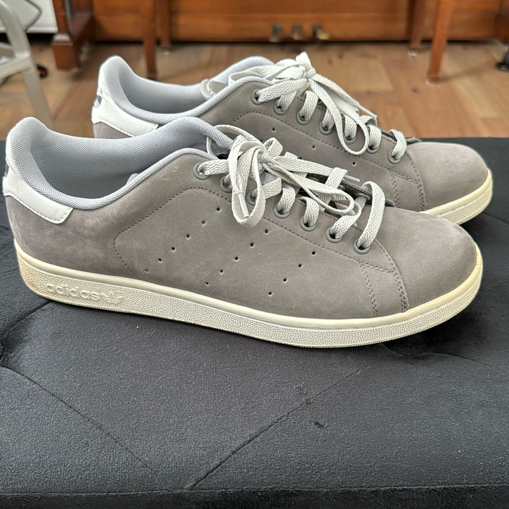 Gray Adidas Stan Smiths- Men’s Size US 11